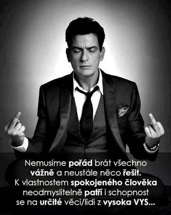 Nemusíme brát vše vážně